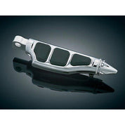 Kuryakyn Chrome Rubber Pointed Stiletto Footpeg Driver Cruise Pegs Pair Harley