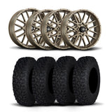Rines ITP Hurricane de 15" de bronce y neumáticos Coyote [32x10R-15]