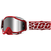 100% Gen1 Racecraft Plus Goggles Gustavia with Silver Flash Mirror Lens - 50120-341-02