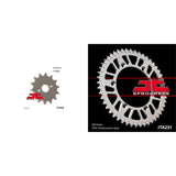 Kit de piñón delantero de acero y trasero de aluminio para todoterreno HONDA XR250R 1984-1985