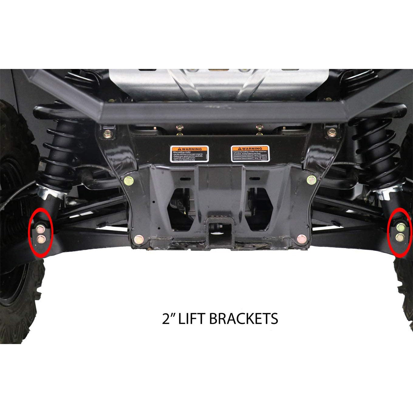 TrailStrike 1.75 Inch Lift Kit For 2016-2020 Can Am Defender 1000 HD10 Front and Rear - 4 Brackets and Hardware Included