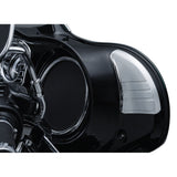 Cubiertas de relleno para espejos laterales Kuryakyn Chrome Tri Line para Harley Touring 6978