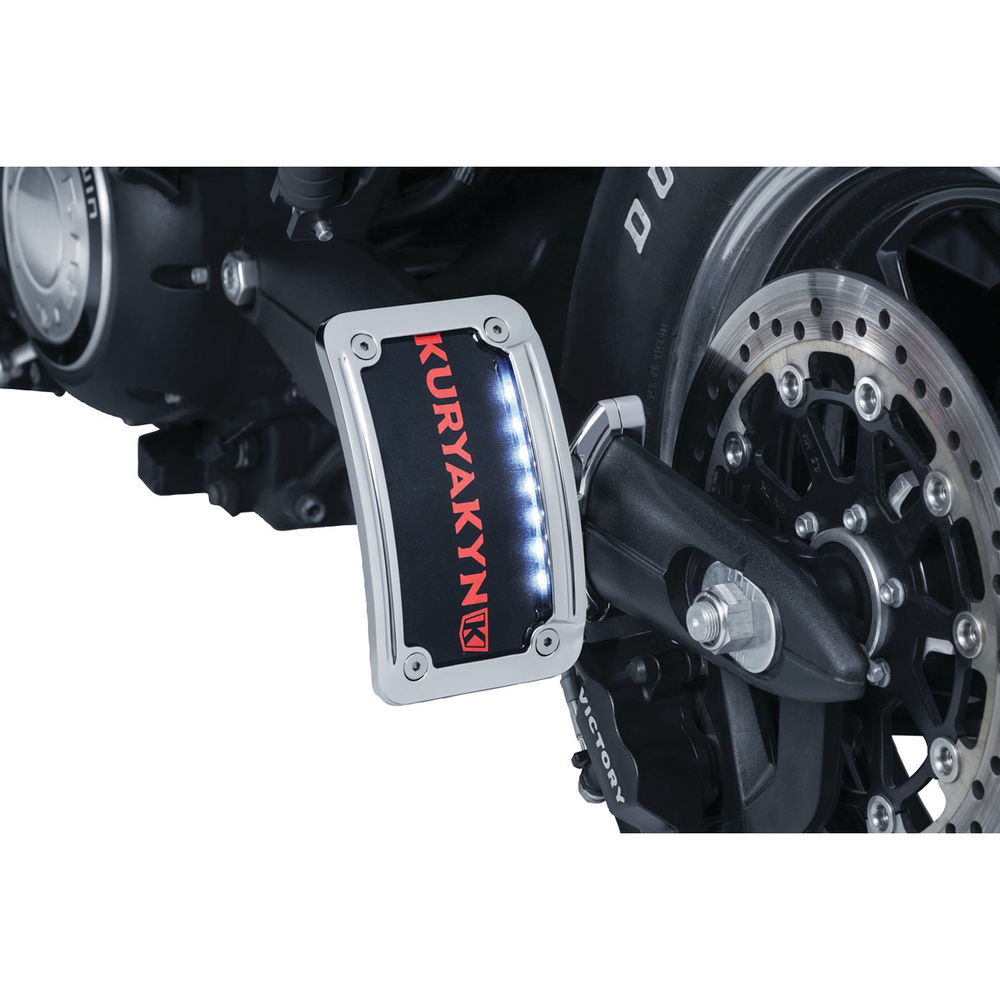 Kuryakyn Chrome Side Mount License Plate Clamp 3189