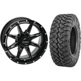 Set of 2 Mounted Wheel and Tire Kit Wheel: 15x7 4+3 4/156 Tire: 32x10-15 8 Ply