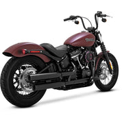 Vance And Hines Eliminator 300 Slip On Exhaust 3in Wrinkle Black With Fuelpak FP4