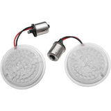 Insertos de intermitentes traseros LED Kuryakyn LuminEZ para Harley-Davidson en negro