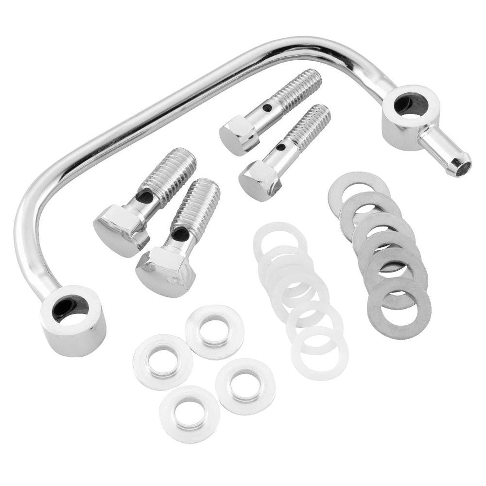 Bikers Choice Breather Kit For Harley-Davidson FLH, FLT, FXST, FLST, FXD 1993-2006 Chrome