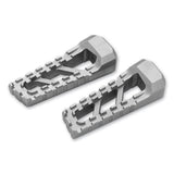 Kuryakyn Riot Silver Universal Footpeg Pegs Harley Softail Dyna Sportster XL MX