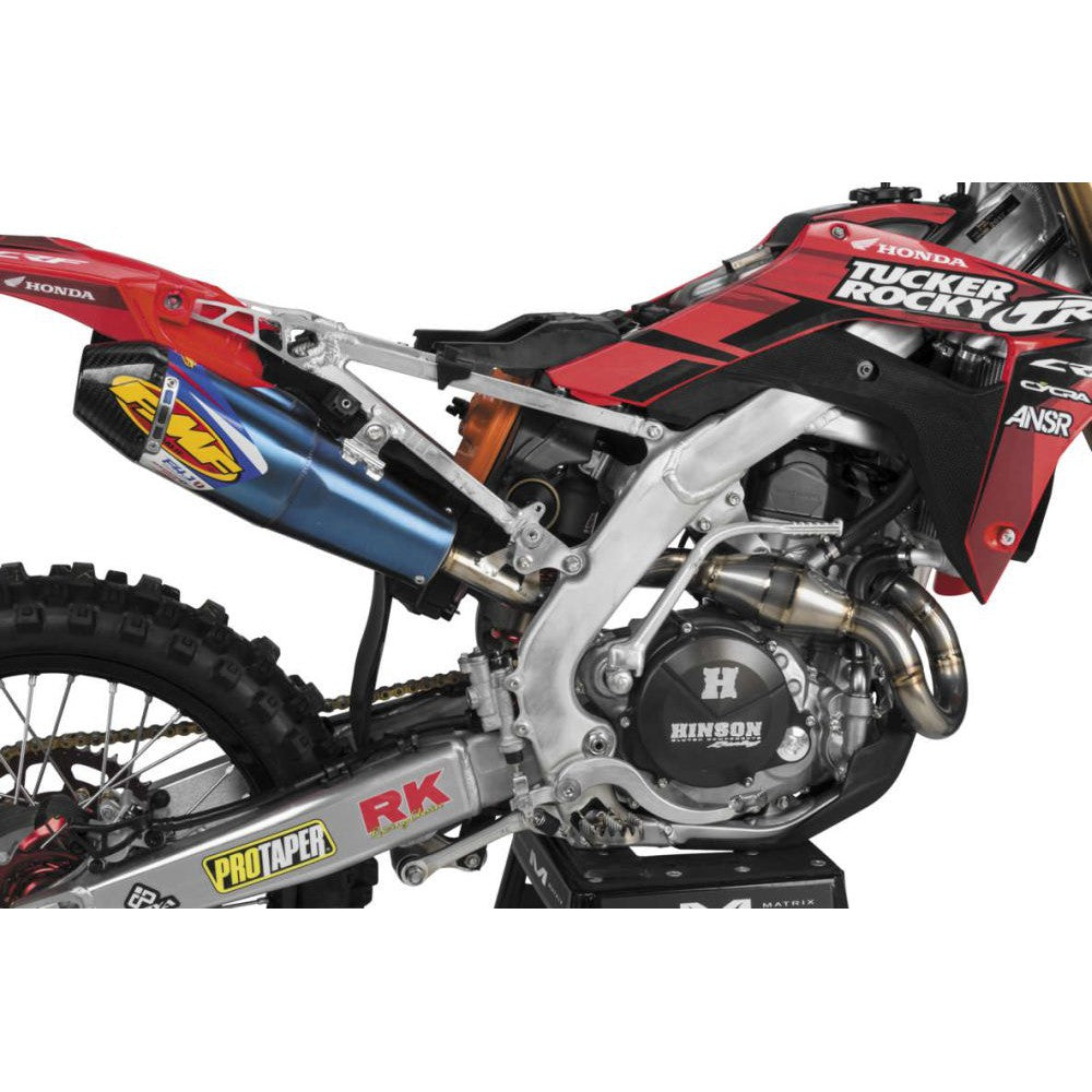 FMF Factory 4.1 RCT Dual Muffler Full Exhaust System w/MegaBomb Header Blue