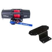 Viper 40 Feet V2 UTV Winch Kit 6000 lb Red With Mount For Yamaha Rhino 660 2003-2007