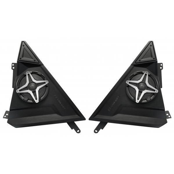 SSV Works Front 6.5" Speaker Pods With Behind Seat SSV Works Subwoofer Box For Polaris Slingshot 15-21