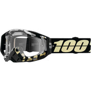 100% Gen1 Racecraft Goggles Ergoflash with Clear Lens - 50100-336-02