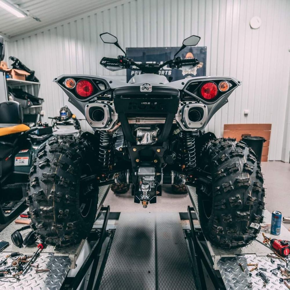 RJWC Dual Split APX Exhaust For Can-Am Renegade G2 2012-2024 10119130