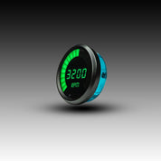 Intellitronix LED Digital Bargraph Memory Tachometer - Black Bezel - Green