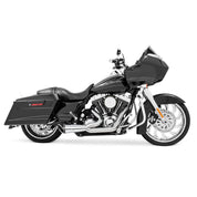 Freedom Performance Combat 2 Into 1 Shorty Exhaust Chrome With Black Tip HD00842