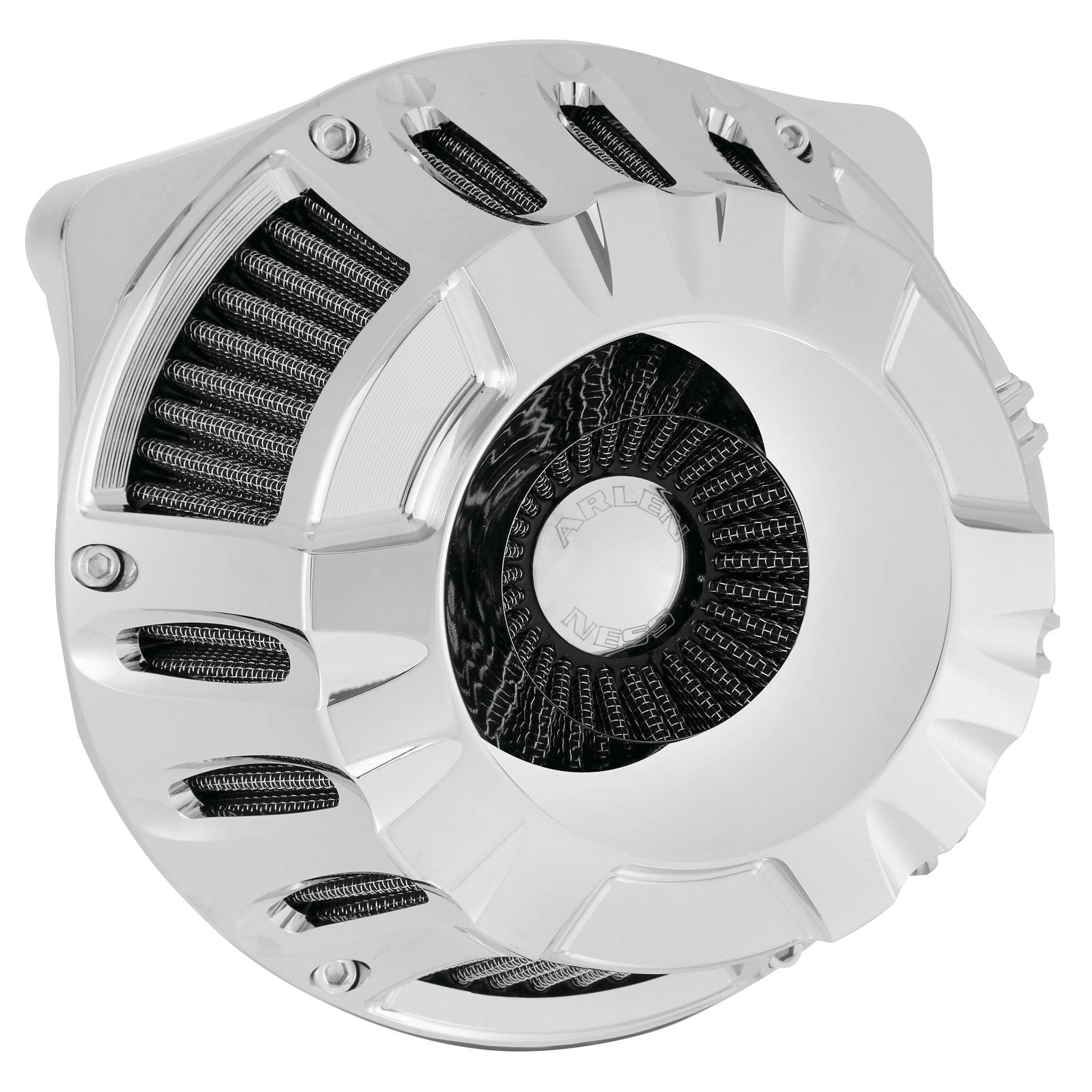 Harley FLHTK Ultra Limited 10-14Deep Cut Inv. Air Cleaner Chr by Arlen Ness
