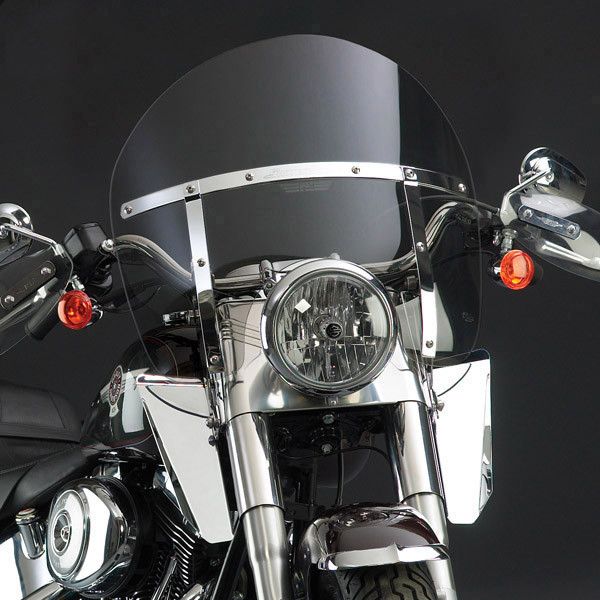 National Cycle Light Gray SwitchBlade Chopped Quick Release Windshield With Mount Kit, Covered Forks