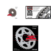 525 BMOR Chain Nat,Front & Rear Sprocket Kit KAW ZX750P Ninja ZX-7R 1996-2004