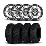Rines ITP SS212 de 15" mecanizados en negro y neumáticos Coyote [32x10R-15]