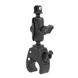 Base Tough-Claw de Ram Mounts con brazo corto de doble zócalo y soporte para cámara GoPro/acción, brazo corto de aluminio - RAM-B-400-A-GOP1U