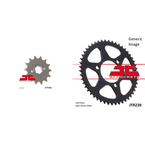 JT SPROCKETS Front and Rear Steel Sprocket Kit for OffRoad HONDA XR350R 1985