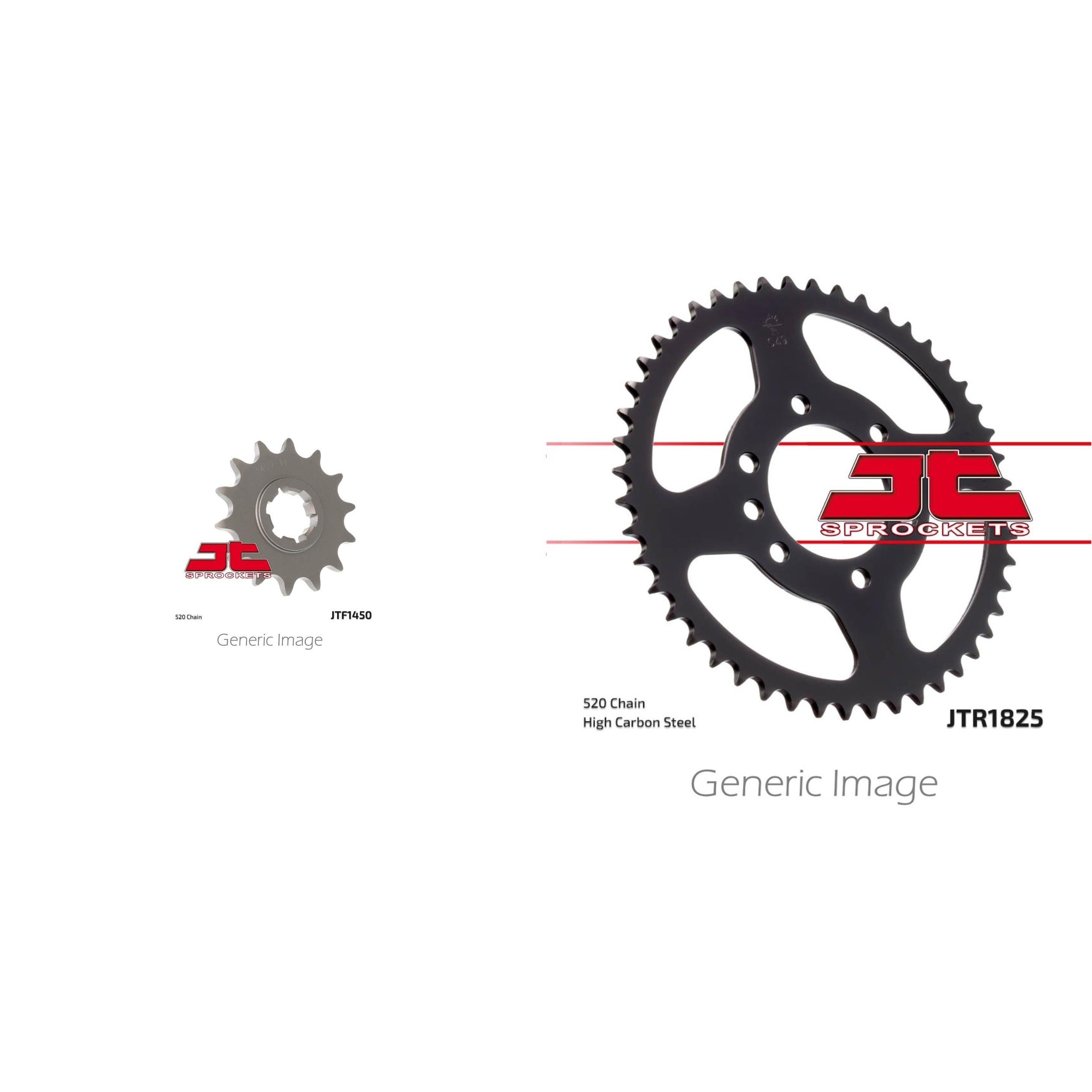 Front & Rear Steel Sprocket Kit for ATV/UTV SUZUKI LT500R Quadzilla 1987