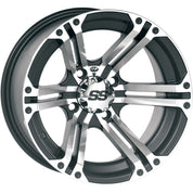 ITP Set of 4 SS Alloy SS212 Wheel Machined Black 15x7 4/115 5+2