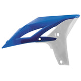 Acerbis Original Blue/White 12-13 Radiator Shrouds for Yamaha - 2171761006