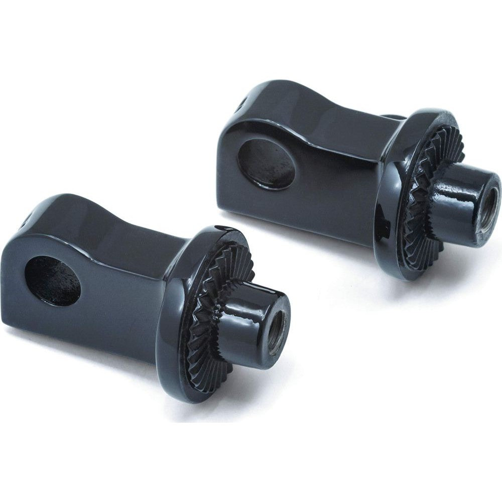Kuryakyn Peg Adaptors Black Splined Peg Adapter Splined Black