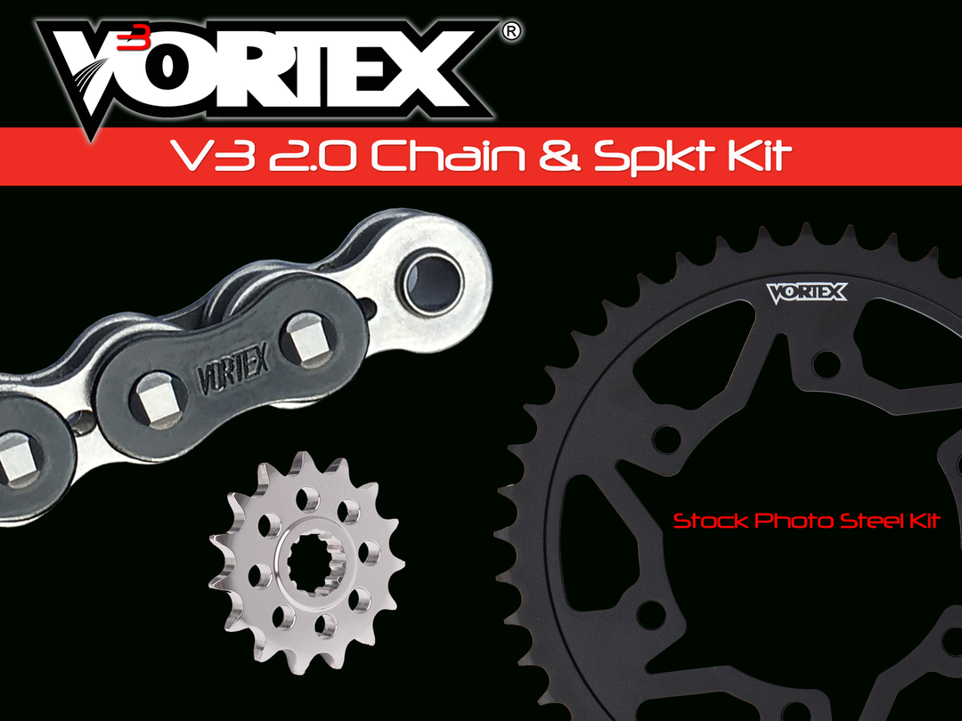 Vortex Black GFRS 520RX3-110 Chain and Sprocket Kit 15-45 Tooth - CK6449