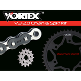 Vortex Black GFRS 520RX3-128 Chain and Sprocket Kit 16-45 Tooth - CK6431