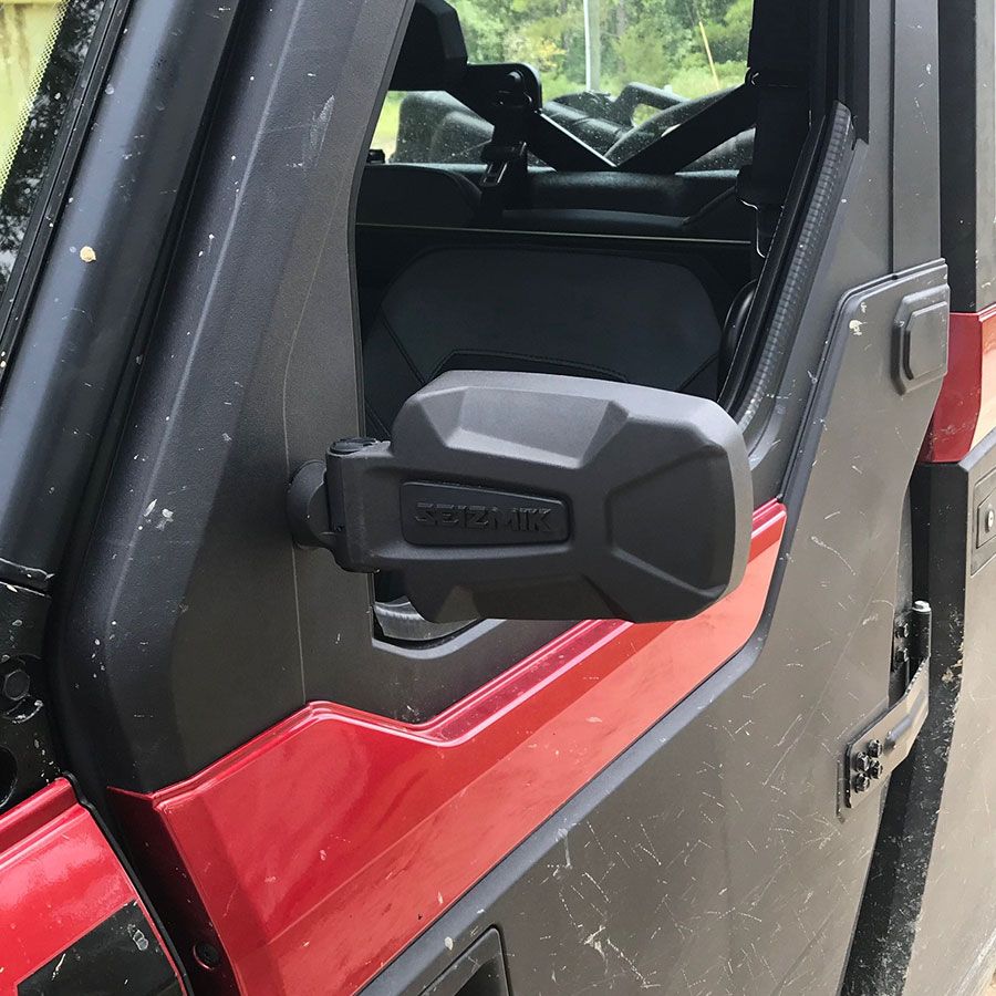 Seizmik Pursuit Side View Aluminum Mirrors For 2? Round Tube 56-18072