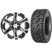 Set of 2 Mounted Wheel and Tire Kit Wheel: 14x8 3+5 4/110 Tire: 28x10-14 6 Ply