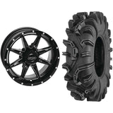 Set of 2 Mounted Wheel and Tire Kit Wheel: 14x7 4+3 4/156 Tire: 27x10-14 6 Ply