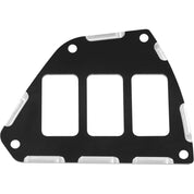 Modquad Switch Plate 3 Slot Black