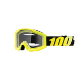 100% Gen1 Strata Jr. Goggles Neon Yellow with Clear Lens - 50500-004-02