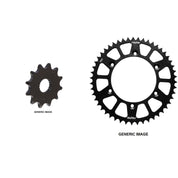 Front Steel & Blck Rear Alum Sprocket Kit for OFFROAD SUZUKI YZ250F 2012-2015