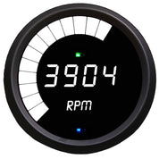 Intellitronix Tachometer Multi-Function LED Digital Programmable in Black Bezel - White