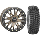Set of 2 Mounted Wheel and Tire Kit Wheel: 14x7 6+1 4/137 Tire: 30x10-14 8 Ply