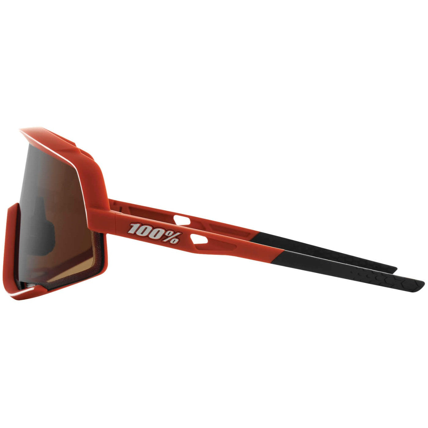 100% Glendale Sunglasses Soft Tact Bordeaux Burgandy with Bronze Lens - 61033-326-73