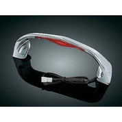 Honda GL1800 Gold Wing 2002-2013LED Trunk Lid Handle Chrome Red for by Kuryakyn