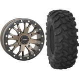 Set of 2 Mounted Wheel and Tire Kit Wheel: 14x7 4+3 4/137 Tire: 30x10-14 8 Ply