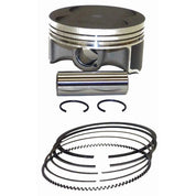 WSM Piston Kit For Yamaha 200 - 250 Hp 4-Stroke 06-10 .010 Over 100-335-04K
