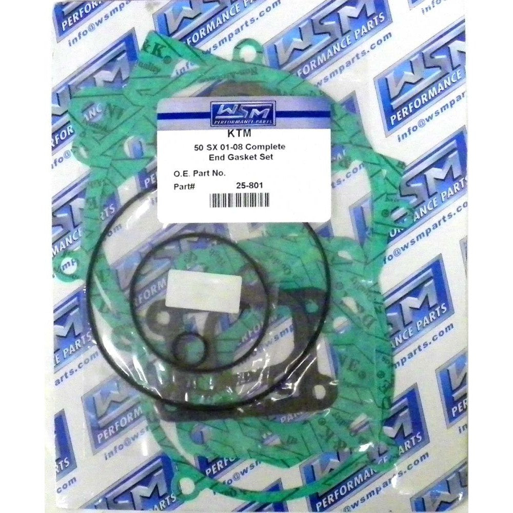 WSM Complete Gasket Kit For KTM 50 SX 01-08 25-801