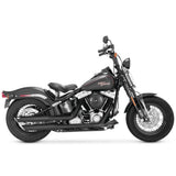 Silenciador Vance & Hines Twin Slash de 3 pulgadas, escape deslizante, negro, con Fuelpak FP3