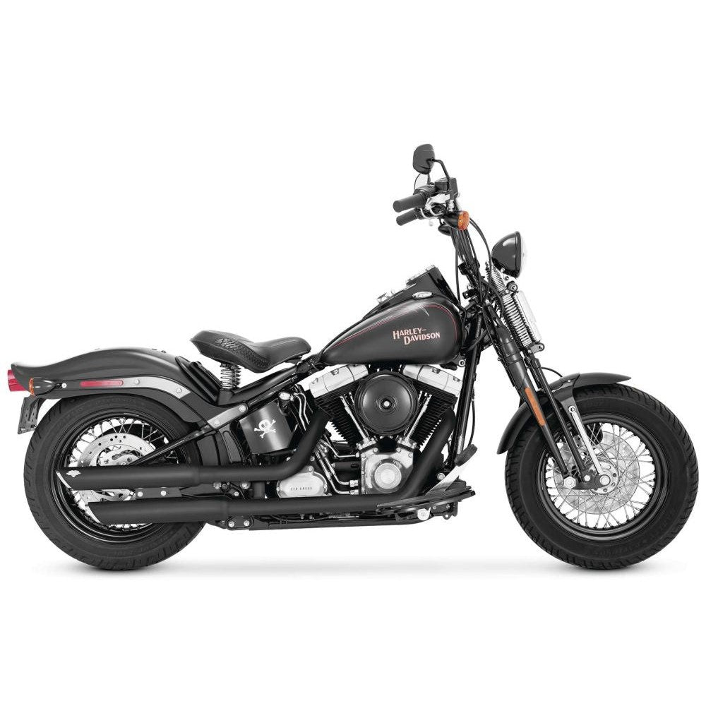 Vance And Hines Twin Slash Muffler 3in Slip On Exhaust Black With Fuelpak FP4