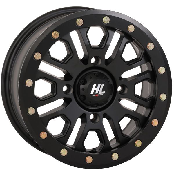 High Lifter 15x7 4/137 5+2 Matte Black Beadlock HL23 Wheel 15HL23-1437