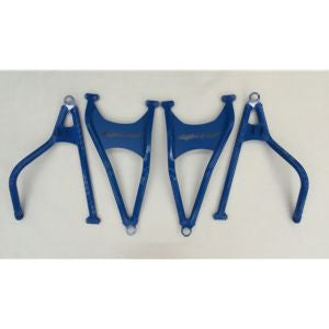 High Lifter Front Forward Upper And Lower Blue Control Arms With Ball Joints For Polaris Models HDFFA-RZR1-1-B4-BJI