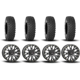 Ruedas System 3 SB-4 Beadlock de 15" en negro mate y neumáticos XC450 [32x10R-15]