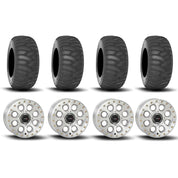 System 3 SB-7 Beadlock Machined 15" Wheels And SS360 Sand/Snow Tires [33x10-15] ,[33x12-15]